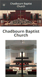 Mobile Screenshot of chadbournbaptist.com